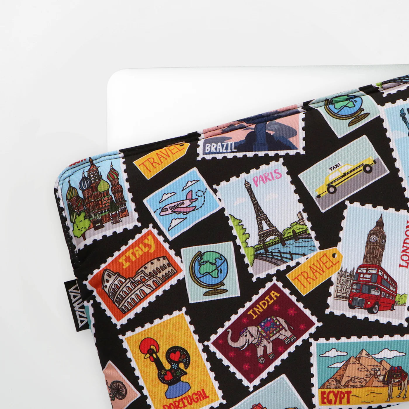 Travel Stamps Laptop Sleeve