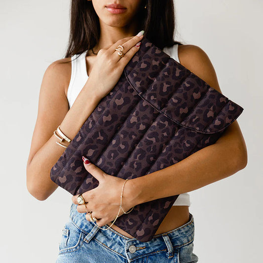 Leopard Puffy Laptop Sleeve